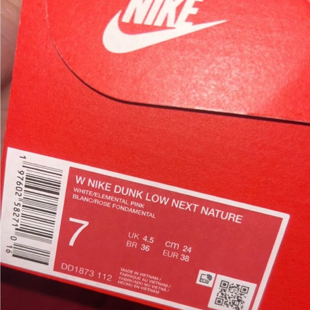Nike Dunk Low Next Nature White and Pink